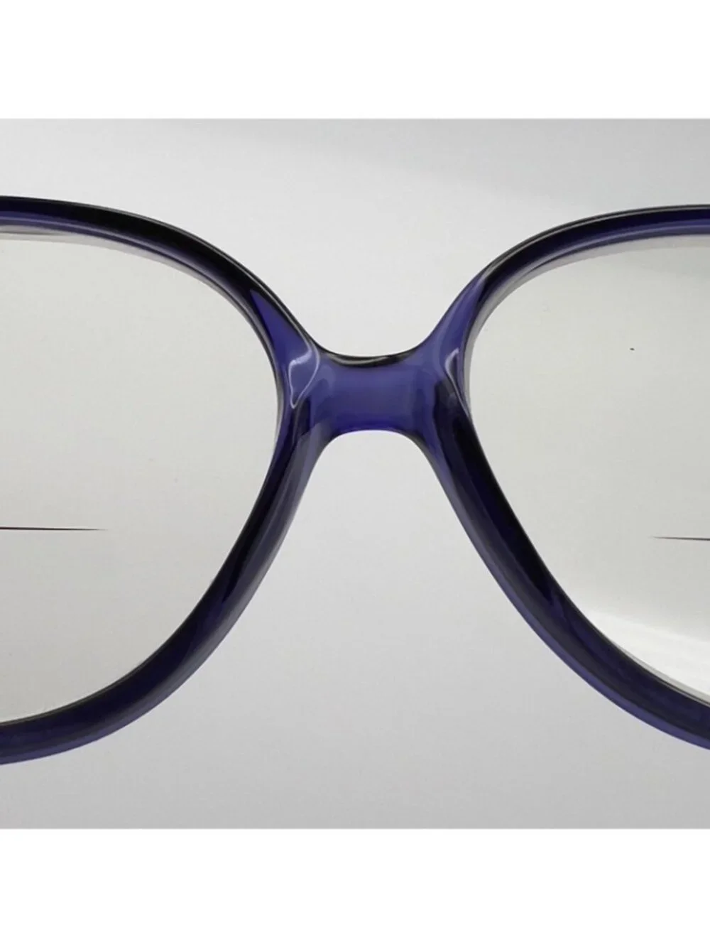 VTG Tura 632 Eyeglass Frames Over Large Transparent Israel Blue/Purple 63-17-137